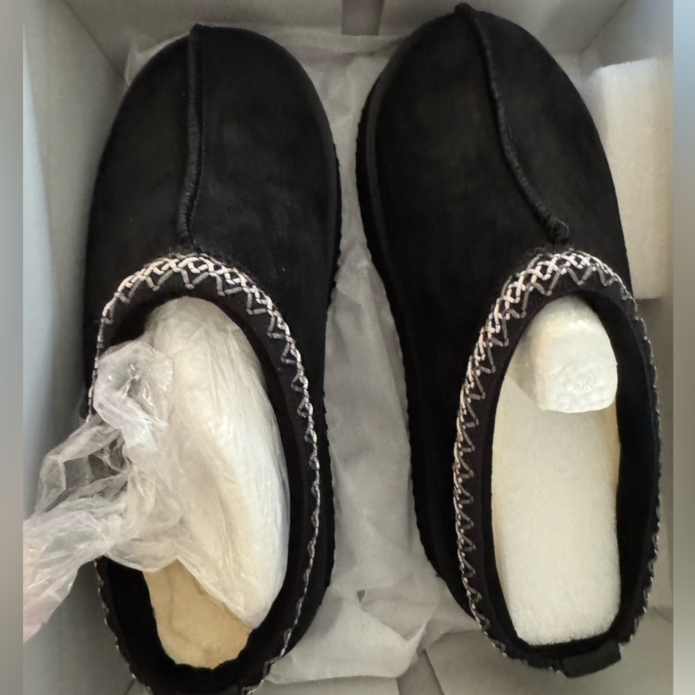 Black Mules with White Stitching Corkys New